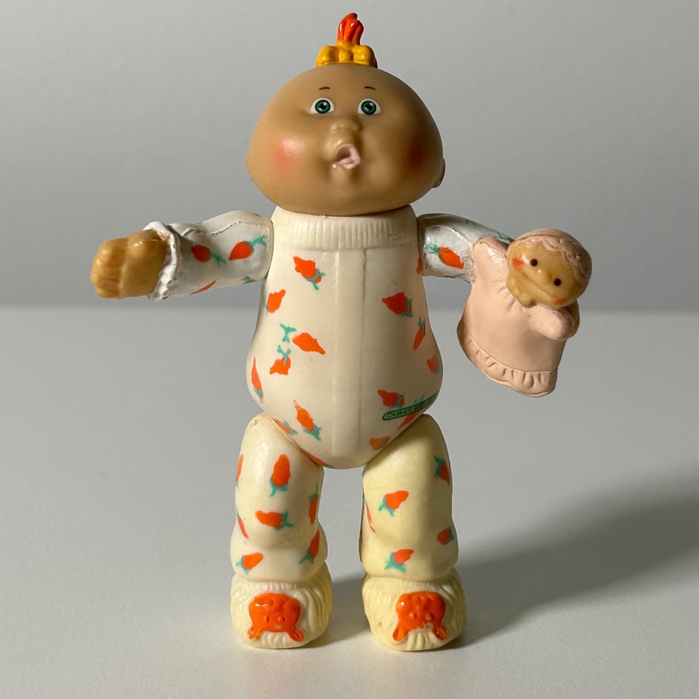 Vintage 80s Cabbage Patch Kids Poseable PVC Figurine 3.5" (93F)